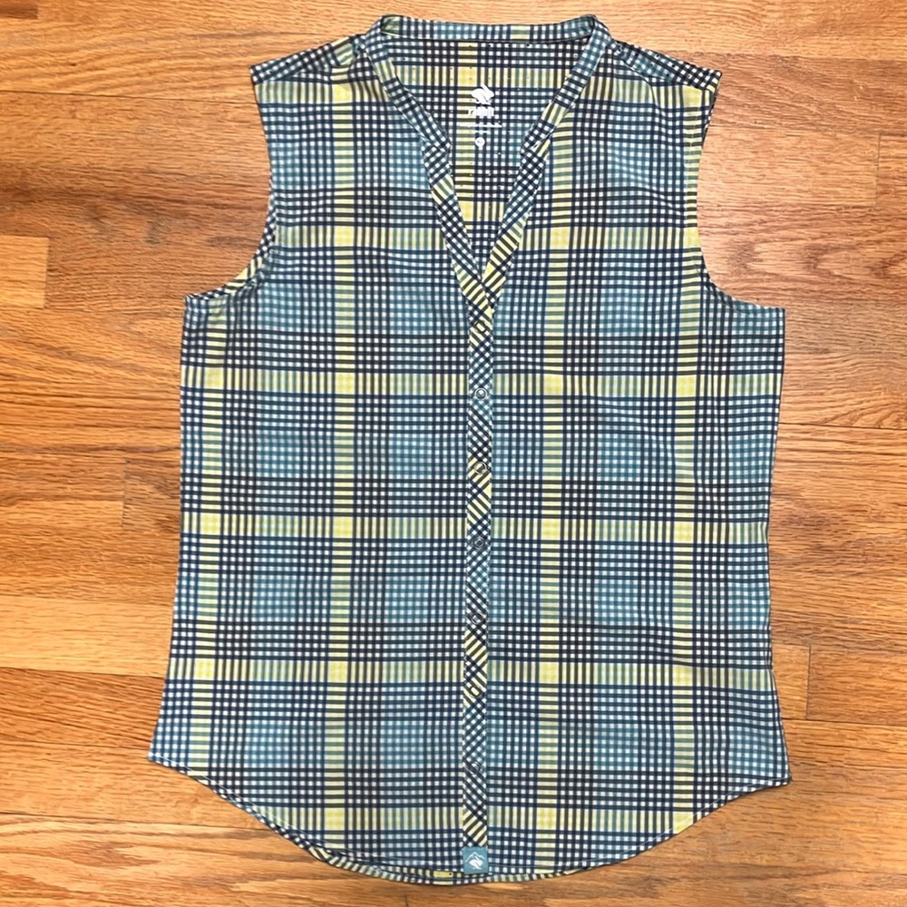 Rabbit Running High Country Trail Sleeveless Top  Size Med